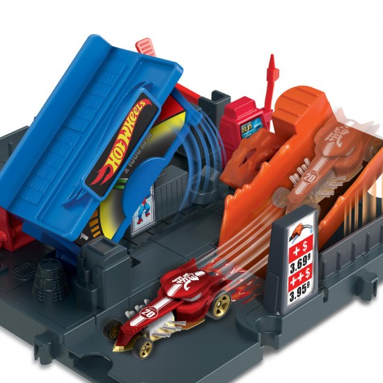 Mattel Hot Wheels City - Fuel Station Shift Track Set (HKX45/HMD53) Mattel Hot Wheels City - Fuel Station Shift Track Set (HKX45/HMD53)