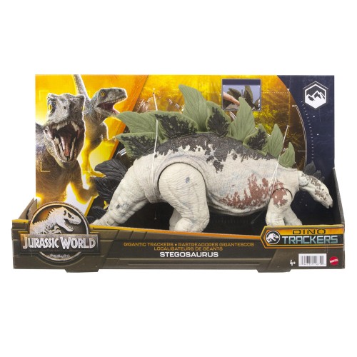Mattel Jurassic World: Gigantic Dino Trackers - Stegosaurus Large Dinosaur Figure (HLP24/HLP23)