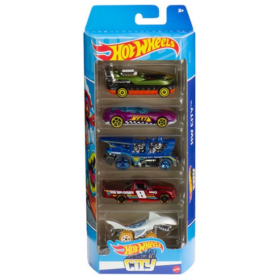 Mattel Hot Wheels - Hot Wheels City (Set Of 5) (HLY67/01806)