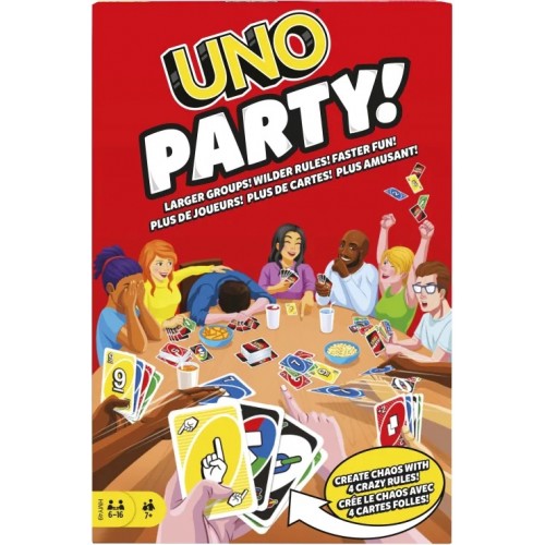 Mattel Επιτραπέζιο Παιχνίδι Uno Party  (HMY49)