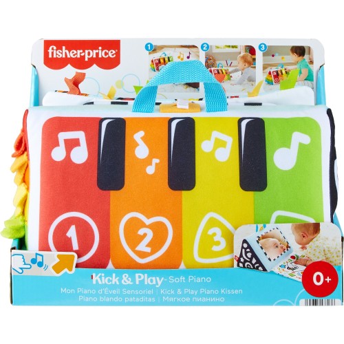 Fisher-Price Kick & Play Piano Cushion, Musical Toy (HND54)