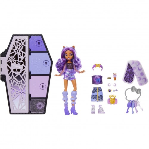 Mattel Monster High Hidden Treasures Clawdeen Doll (HNF74)