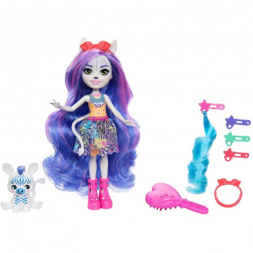 Mattel Enchantimals Zebra Deluxe, doll (HNV28)