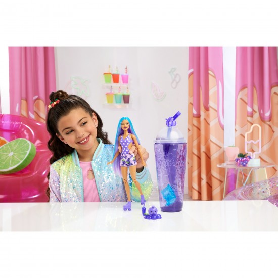 Mattel Barbie Pop! Reveal Juicy Fruits - Grape Juice, Doll (HNW44)