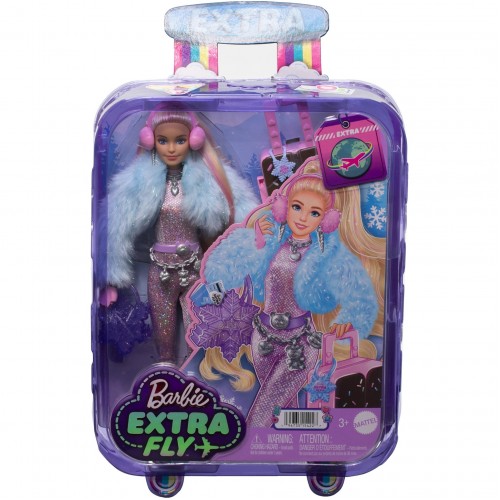 Mattel Barbie Extra Fly - Barbie doll with winter clothes με Λαμπάδα(HPB16)