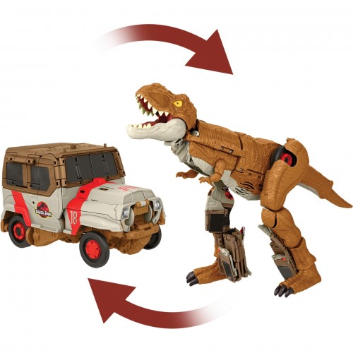 Mattel Jurassic World Fierce Changers Chase N' Roar T-Rex toy figure (HPD38)