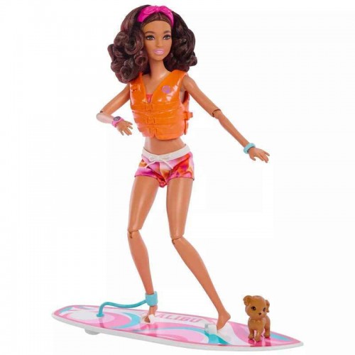 Mattel Barbie: Beach Doll with Surfboard (HPL69)