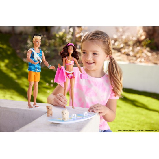 Mattel Barbie: Beach Doll with Surfboard (HPL69)