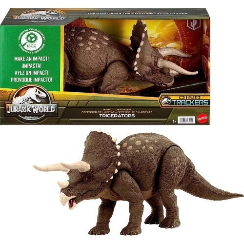 Mattel Jurassic World: Dino Trackers Habitat Defender - Triceratops (HPP88)