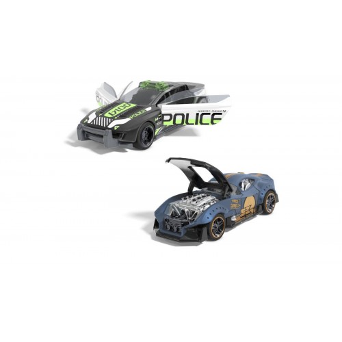 Mattel Hot Wheels: Pull-Back Speeders - Muscle and Blown Alpha Pursuit (HPR97/HPR91)