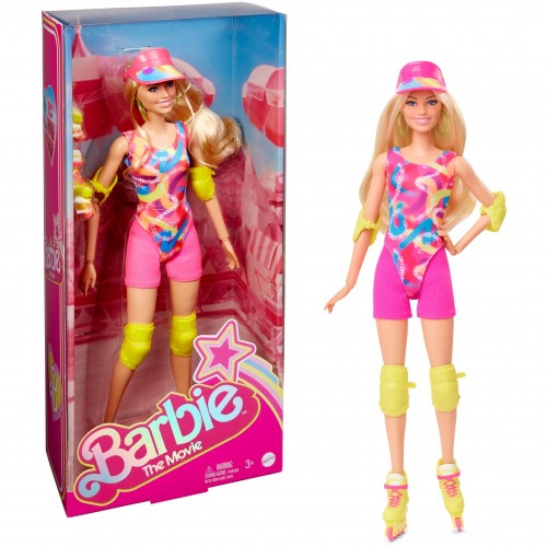 Mattel Barbie The Movie - Margot Robbie as Barbie: Inline skating collectible doll (HRB04)