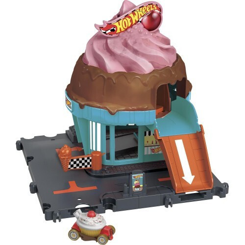 Mattel Hot Wheels City - Downtown Ice Cream Swirl  (HTN77)