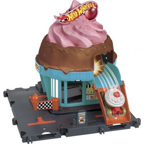 Mattel Hot Wheels City - Downtown Ice Cream Swirl  (HTN77)