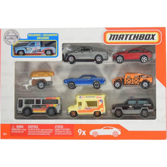 Mattel Matchbox Meta Cars - Set of 9 (Random)(X7111)