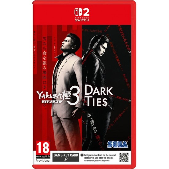 NSW2 Yakuza Kiwami 3 & Dark Ties (Game Key Card)(115423)