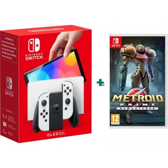 Nintendo Switch OLED Model White & Metroid Prime Remastered