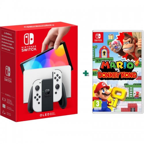 Nintendo Switch OLED Model White & Mario vs. Donkey Kong (1925135)