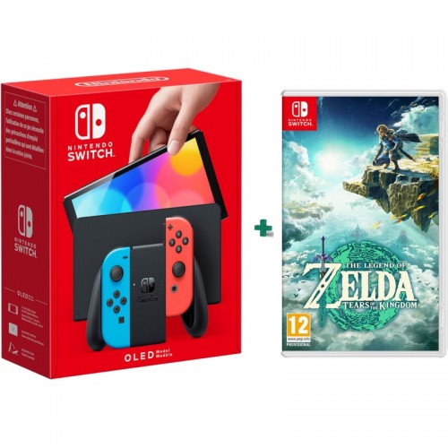 Nintendo Switch OLED Model Neon Blue/Neon Red & The Legend of Zelda: Tears of The Kingdom (1925139)