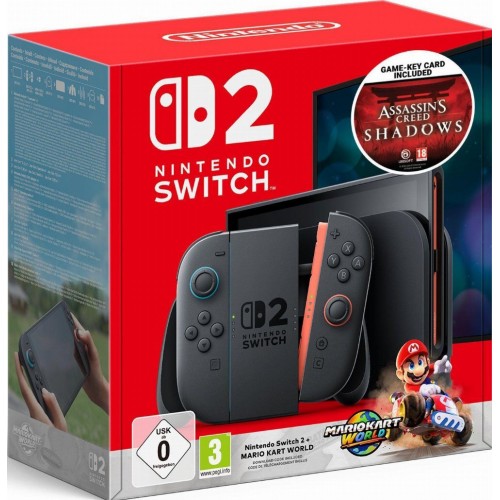 Nintendo Switch 2 Μαύρο Mario Kart World & Assasin's Creed Shadows Bundle (2119220) Nintendo Switch 2 Μαύρο Mario Kart World & Assasin's Creed Shadows Bundle (2119220)