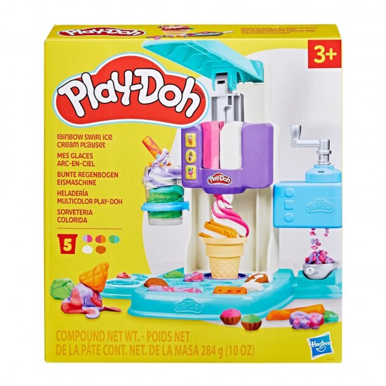 Hasbro Play-doh Rainbow Swirl Ice Cream Playset (G0028) Hasbro Play-doh Rainbow Swirl Ice Cream Playset (G0028)