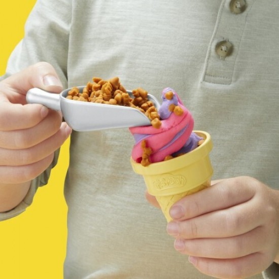 Hasbro Play-doh Rainbow Swirl Ice Cream Playset (G0028) Hasbro Play-doh Rainbow Swirl Ice Cream Playset (G0028)