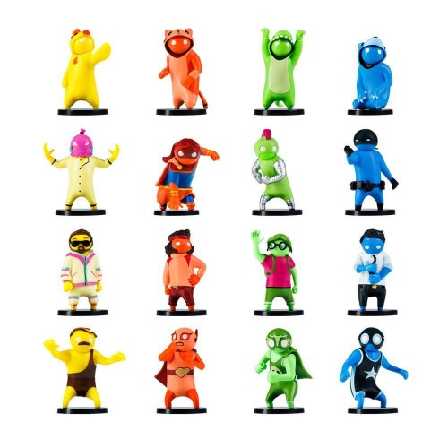 P.M.I. Gang Beasts Collectible Figures - 8 Pack Deluxe Box -including 2 rare hidden characters (S1) (Random) (GB2070)