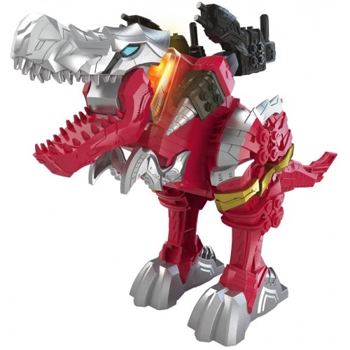 Hasbro  Power Rangers Battle Attackers Dino Fury T-Rex Champion Zord Toy Figure (F2264)