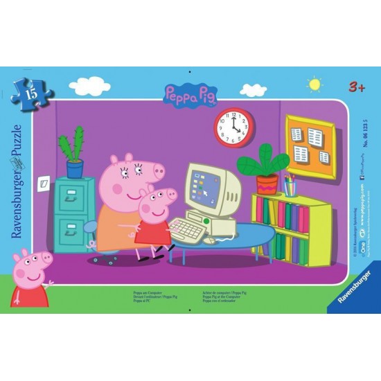 Ravensburger Frame Puzzle: Peppa The Ping (15pcs) (06123)