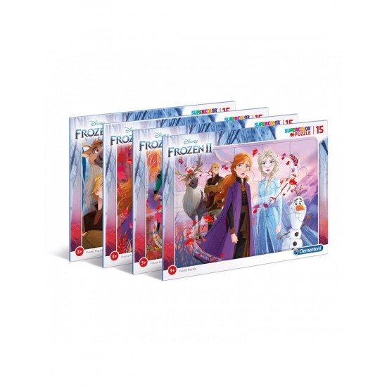 As Company Puzzle 15 Super Color Disney Frozen 2 (1200-22235)