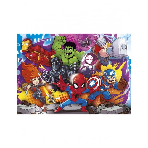 As Company Puzzle 2x20  2x60 Super Color Marvel Superhero (1200-24769)