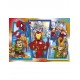 As Company Puzzle 2x20  2x60 Super Color Marvel Superhero (1200-24769)