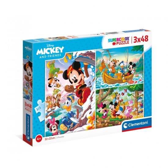 As Company Puzzle 3X48 Mickey And Friends(1200-25266)