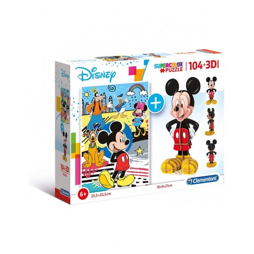 As Company Puzzle Mickey Mouse 3D Model 104 Τεμάχια (1211-20157)