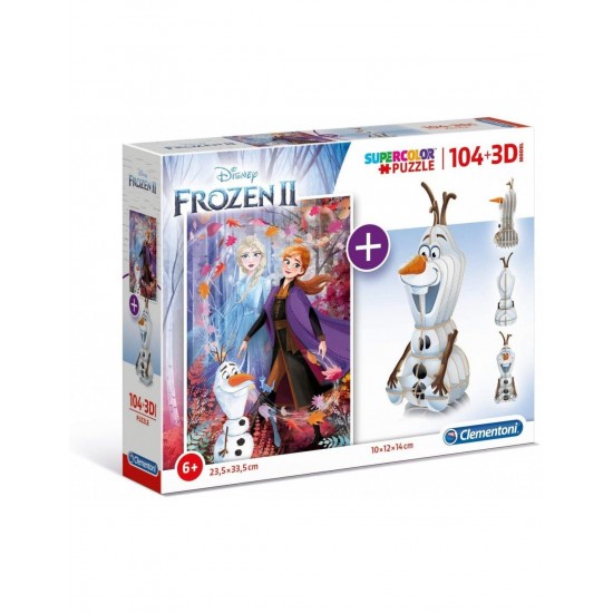 As Company Puzzle Disney Frozen 3D 104 Κομμάτια (1211-20170)