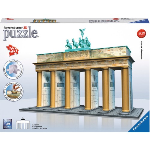 Ravensburger Παζλ 3D Πύλη Του Βραδεμβούργου 324τμχ-(12551)
