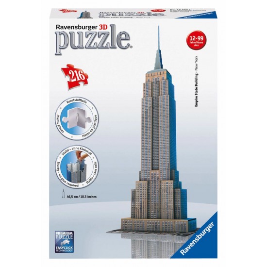 Ravensburger 3D Puzzle Midi 216 τεμ. Empire State Building (12553)