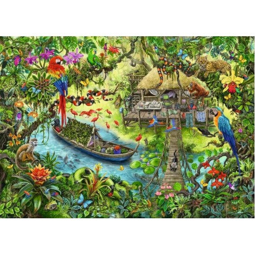 Ravensburger Puzzle και Επιτραπέζιο EXIT Απόδραση από την ζούγκλα 368 Τεμ. (12924)