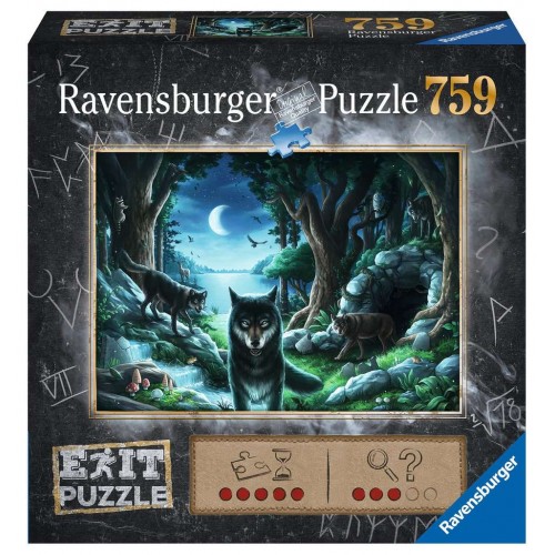 Ravensburger Puzzle και Επιτραπέζιο EXIT Απόδραση από την σπηλιά του Λύκου 759 Tεμ. (15028)