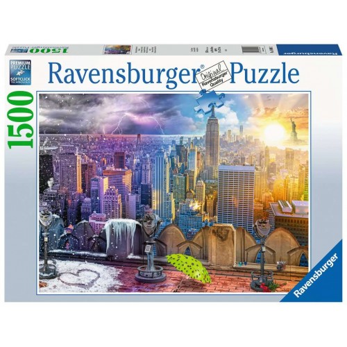 Ravensburger Puzzle New York Im Winter U.S  1500 Τεμ.(16008)