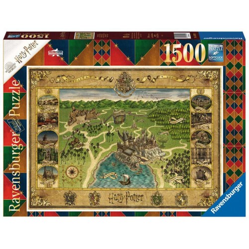Ravensburger Puzzle Hogwarts Karte Τεμ. 1500 (16599)