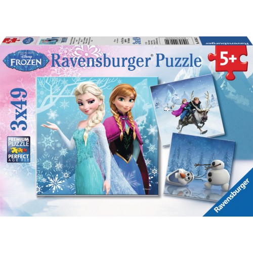 Ravensburger Winter Adventures 3 X 49 pcs Puzzle Disney Frozen (09264 2)