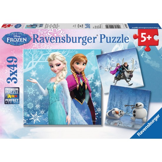 Ravensburger Winter Adventures 3 X 49 pcs Puzzle Disney Frozen (09264 2) Ravensburger Winter Adventures 3 X 49 pcs Puzzle Disney Frozen (09264 2)