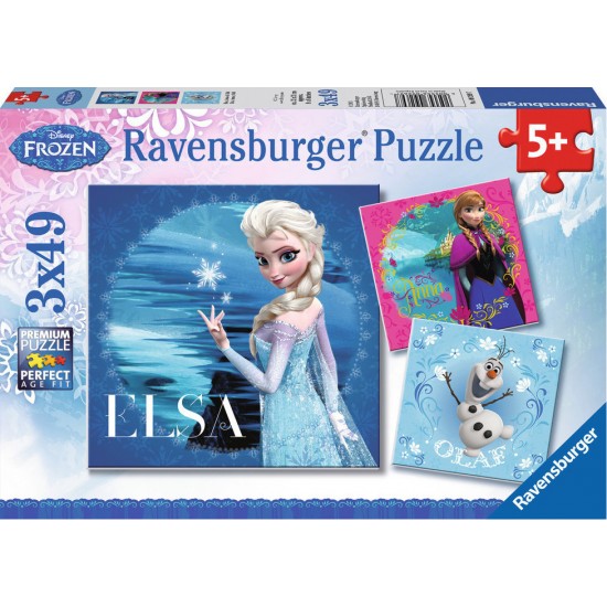 Ravensburger Elsa, Anna - Olaf 3 X 49 pcs Puzzle Disney Frozen (09269 7) Ravensburger Elsa, Anna - Olaf 3 X 49 pcs Puzzle Disney Frozen (09269 7)