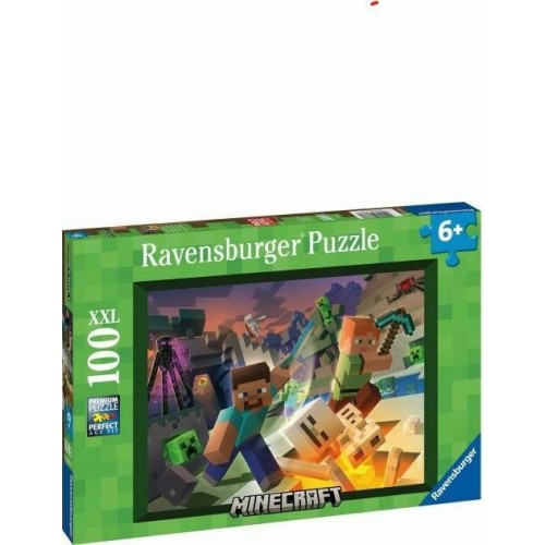 Ravensburger Παζλ 100 XXL Τεμ Monster Minecraft (13333)