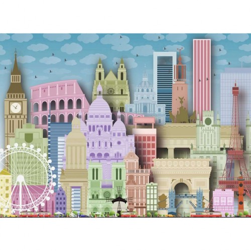 Ravensburger Puzzle Πολύχρωμη Ευρώπη (13355)