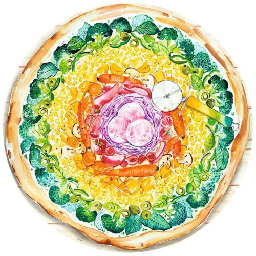 Ravensburger Puzzle Circle of Colors Pizza (17347)