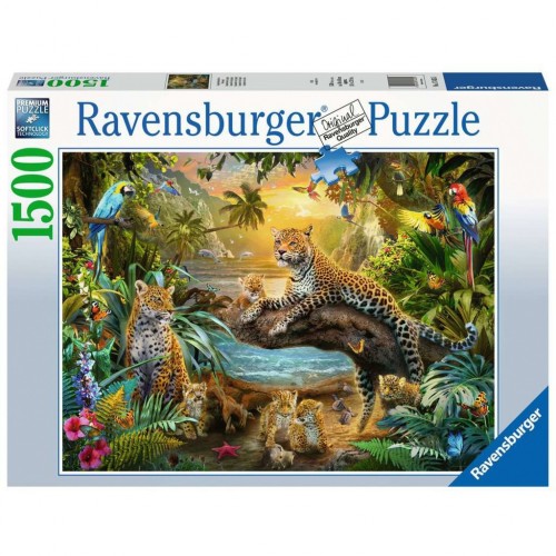 Ravensburger Puzzle Οικογένεια λεοπαρδάλεων στη ζούγκλα (17435)