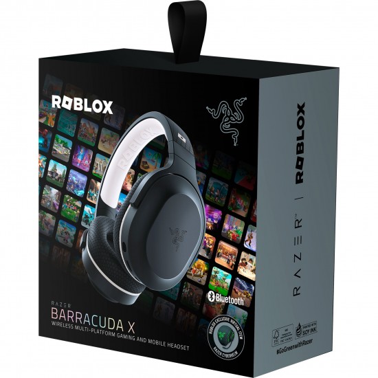 Razer Barracuda X Roblox Edition gaming headset (black, USB dongle, Bluetooth) (RZ04-04430400-R3M1)