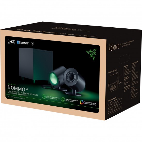 Razer Nommo V2 speakers (black, USB, Bluetooth) (RZ05-04750100-R3G1)