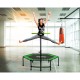 Salta Fitness trampoline, fitness equipment (black/green, hexagonal, 140 cm) (5357G)